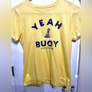 Life is good yellow women’s classic T
